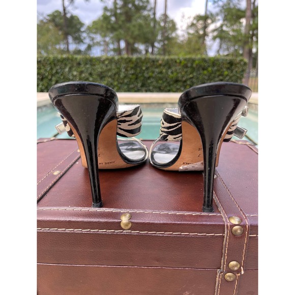 Michael Kors Stiletto Zebra Print Heels Size 7M - Picture 3 of 4